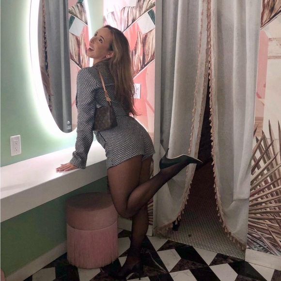 Zara Checkered Cropped Blazer with matching Skort - Picture 1 of 6